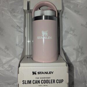 New Stanley The Everyday Slim Can Cooler Cup 10 OZ - Peach Whip pink🌸